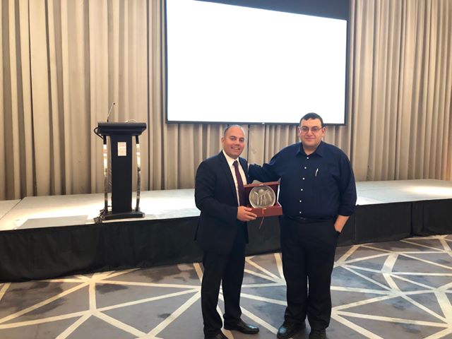 ICCSPA 2019, Invited Speaker, Dr. Mohamed Tamazin (AAST, Egypt). Left to Right (Dr. Tamazin, Dr. Noureldin)